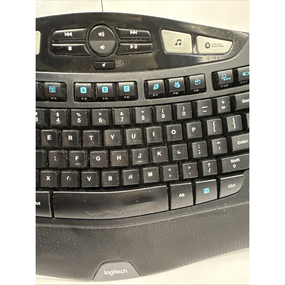 Logitech K350 Wave Wireless Keyboard - No DONGLE/USB Connector EUC